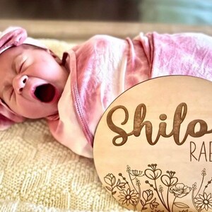 Hospital Name Announcement Baby Sign Photo Prop, Hospital Bag Must Have
