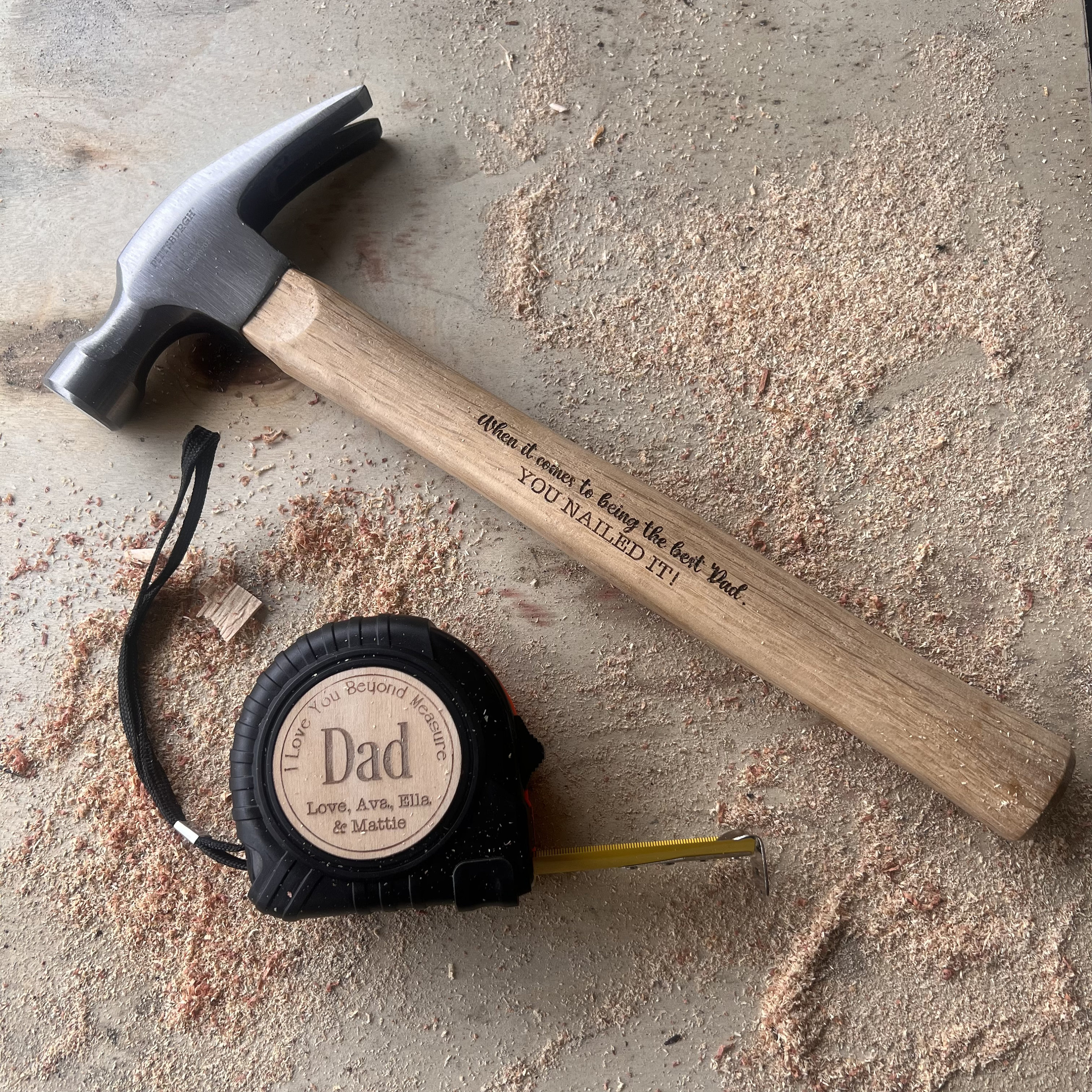 Personalisiert Hammer Mit Wunschtext - 100g Vatertagsgeschenk Für Heimwerker