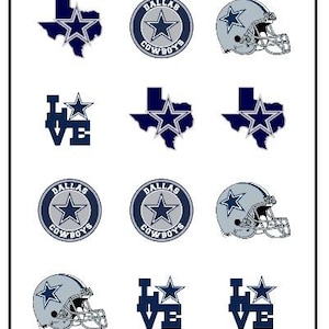 Football Team  | Pre-Cut Edible Images | Multiple Sizes for: Cake Pops, Oreos, Cupcakes, Apples, Strawberries, RKT, Cookies