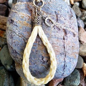 Custom/Personalized Looped Horse Hair Keychain Using Your Horse's Hair. Please read description for all the information on how to order