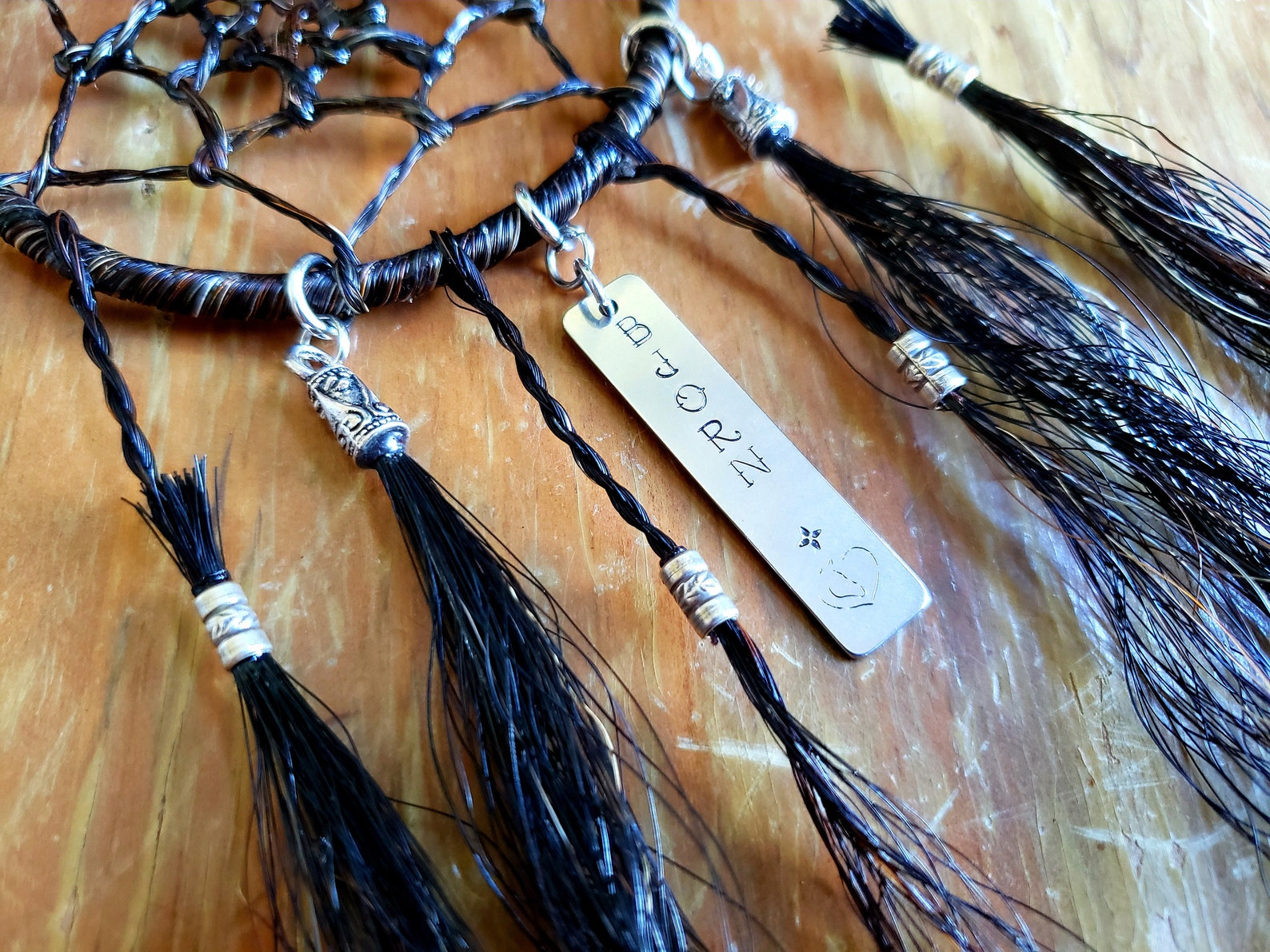 Custom Horse Hair Dream Catcher Hecho enteramente de pelo de Etsy