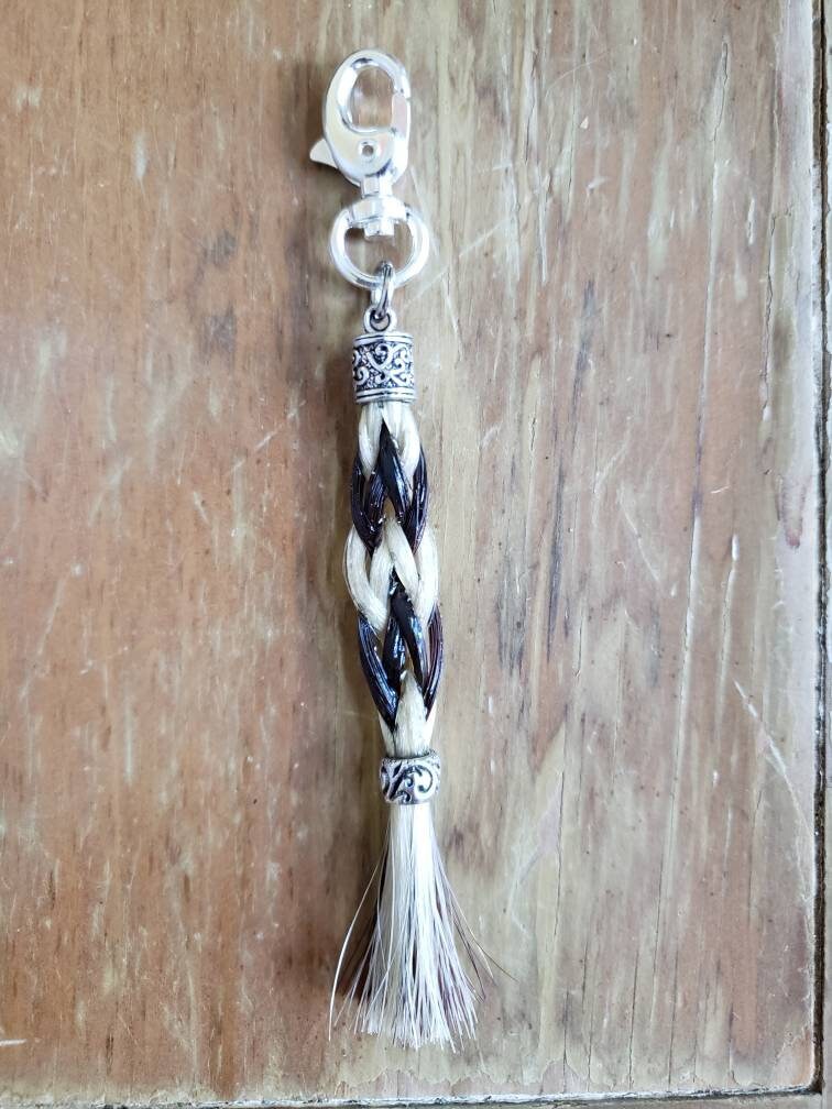 Braided Horse Hair Keychain/Saddle Accessory Etsy