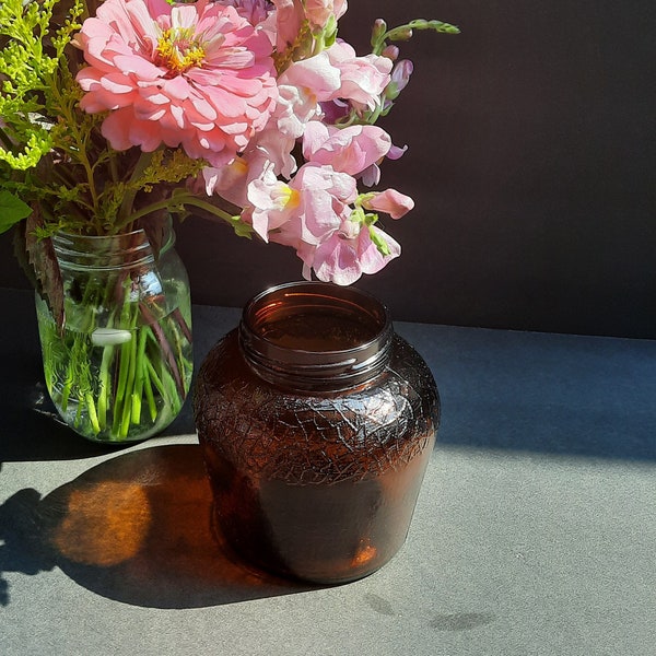 Brown Glass Jars - Etsy