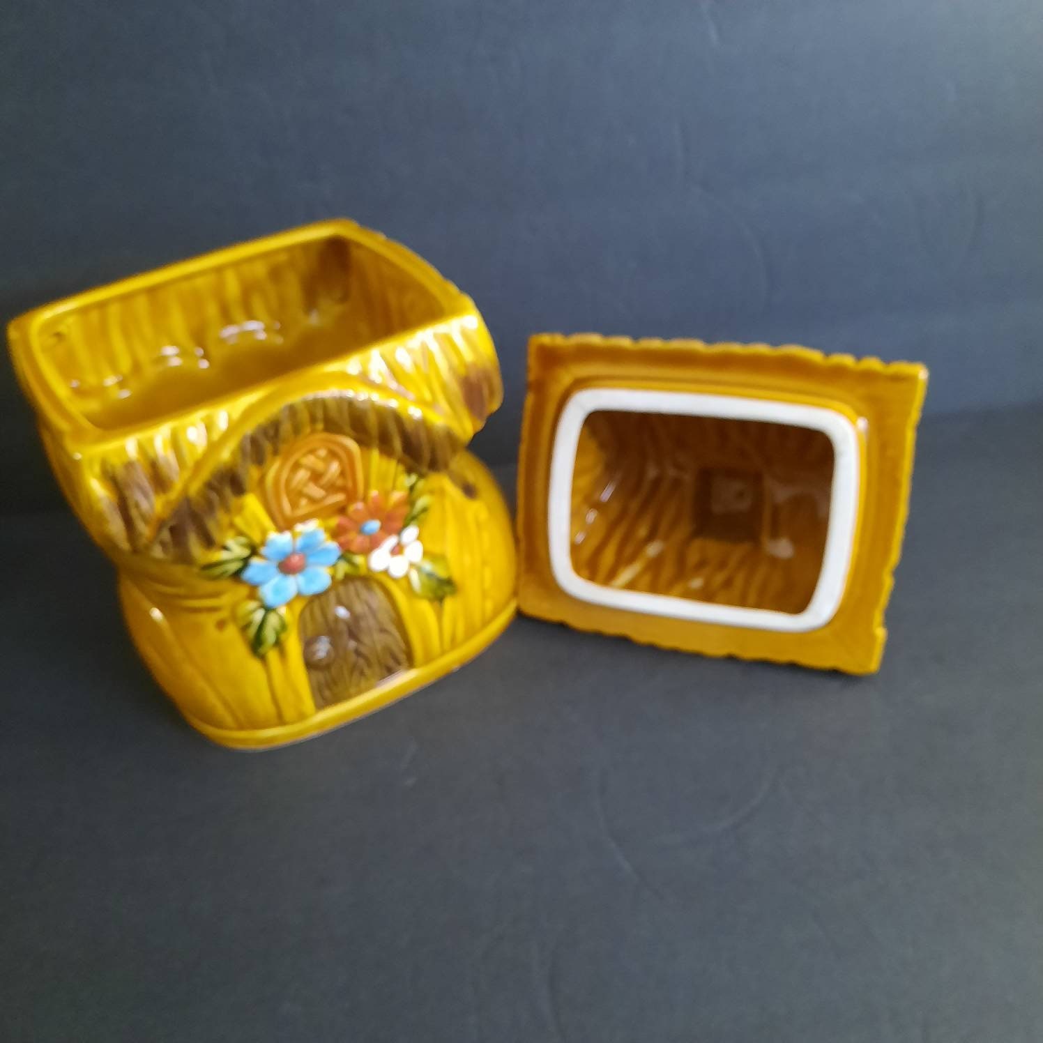 Vintage Ceramic Shoe House Cookie Jar Made in Japan Boot Etsy