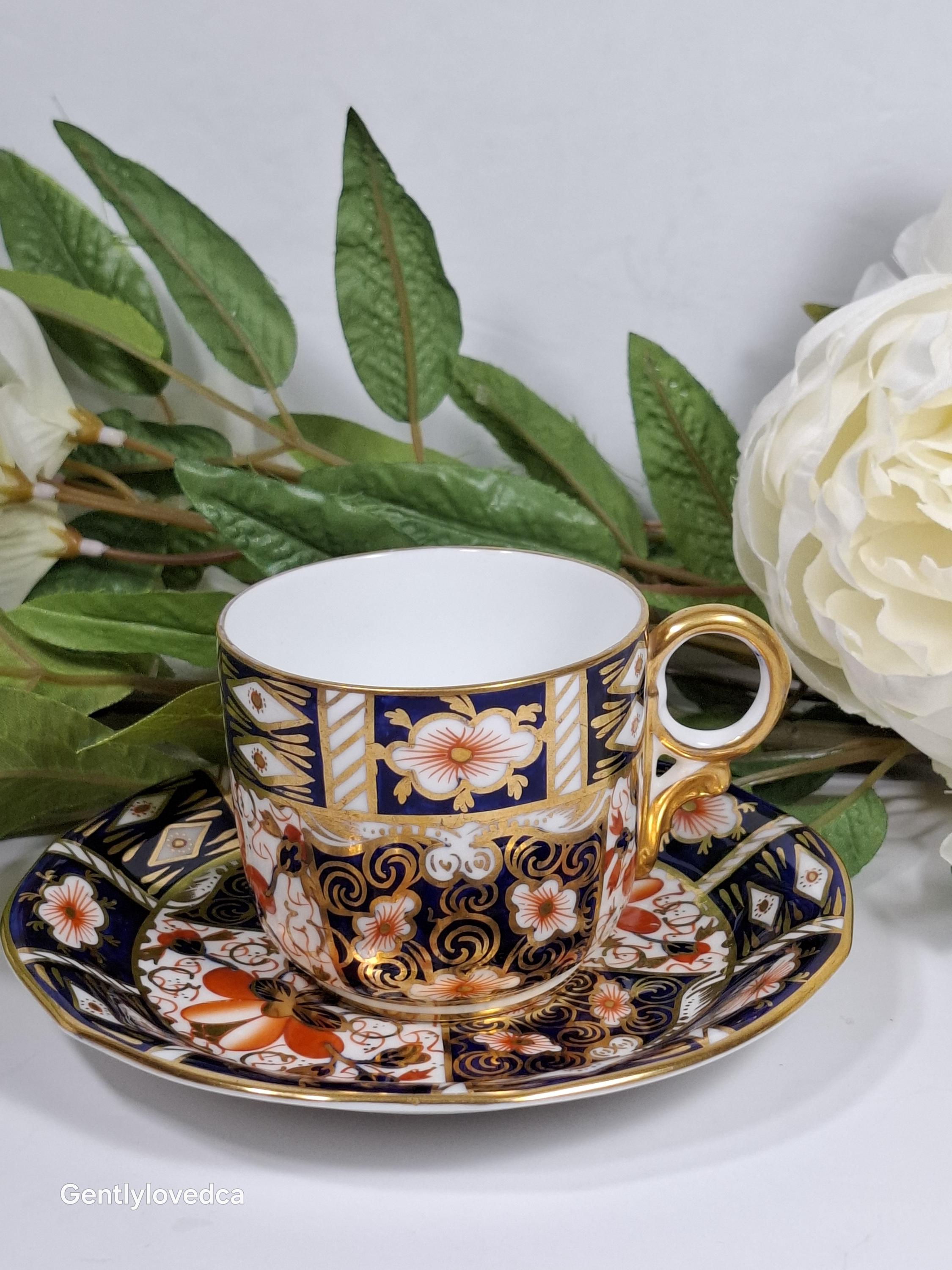 希少  CROWN DERBYコーヒー ティーカップ&ソーサー③④ Royal crown derby teacup - Etsy 日本