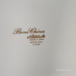 K&ouml;nnte beinhalten: Knochenporzellan Mikasa White Silk A7050 Narumi Japan