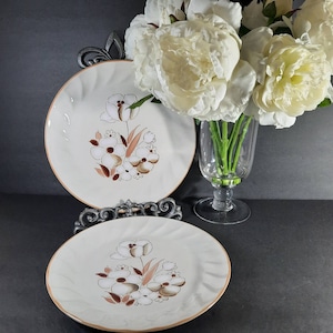 Vintage Felicity Sculptura, Hearthside, Stoneware, Dinner Plates, Hand Painted. Made In Japan, 2 pcs Dishwasher, Oven & Microwave Safe.