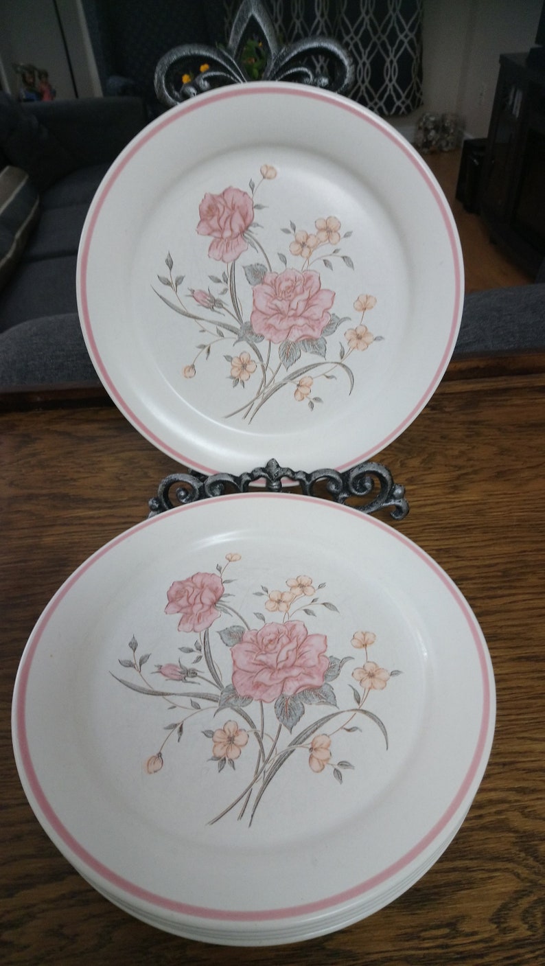 Made in Japan 5 pcs. Miyako Dinner Plates Dishwasher Stoneware Oven-To-Tableware Microwave Safe