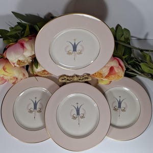 Vintage Set of 4 Royal Splendor by Fine Arts Sandwich/Dessert Plates, Made in USA