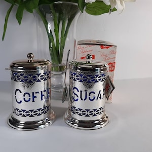 Vintage Queen Anne Silver Plated 283 Coffee and Sugar Caddy, Table Ware, Made In England,