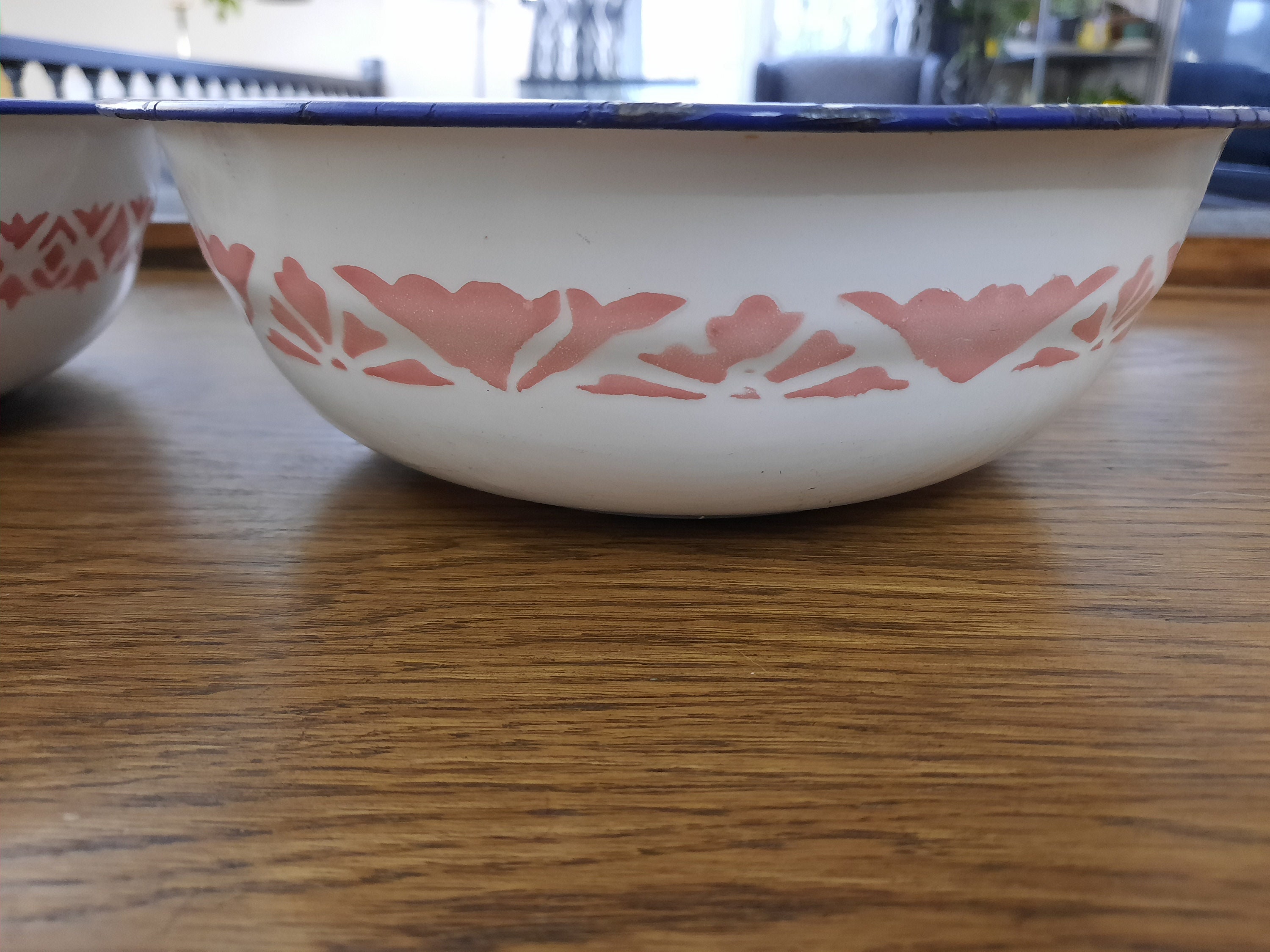 Vintage Enamelware Bowls by Yamata Made in Japan. 2 Pcs Etsy Canada