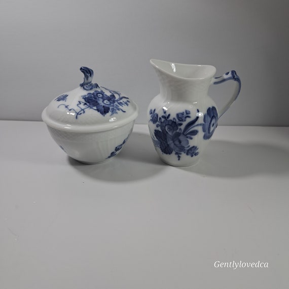ロイヤルコペンハーゲン ブルーフラワー 磁器製クリーマー＆シュガー