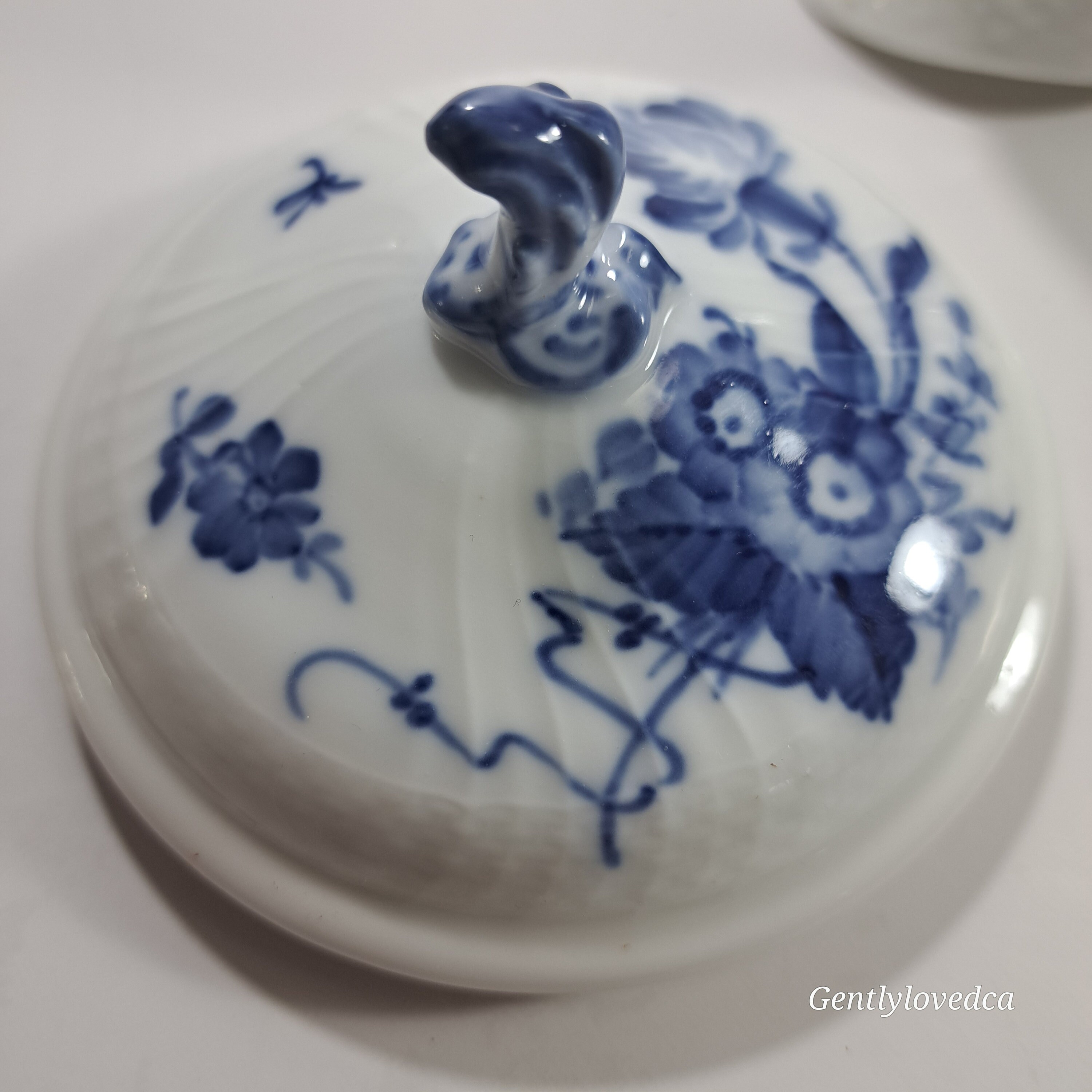 ロイヤルコペンハーゲン ブルーフラワー 磁器 クリーマー＆シュガー