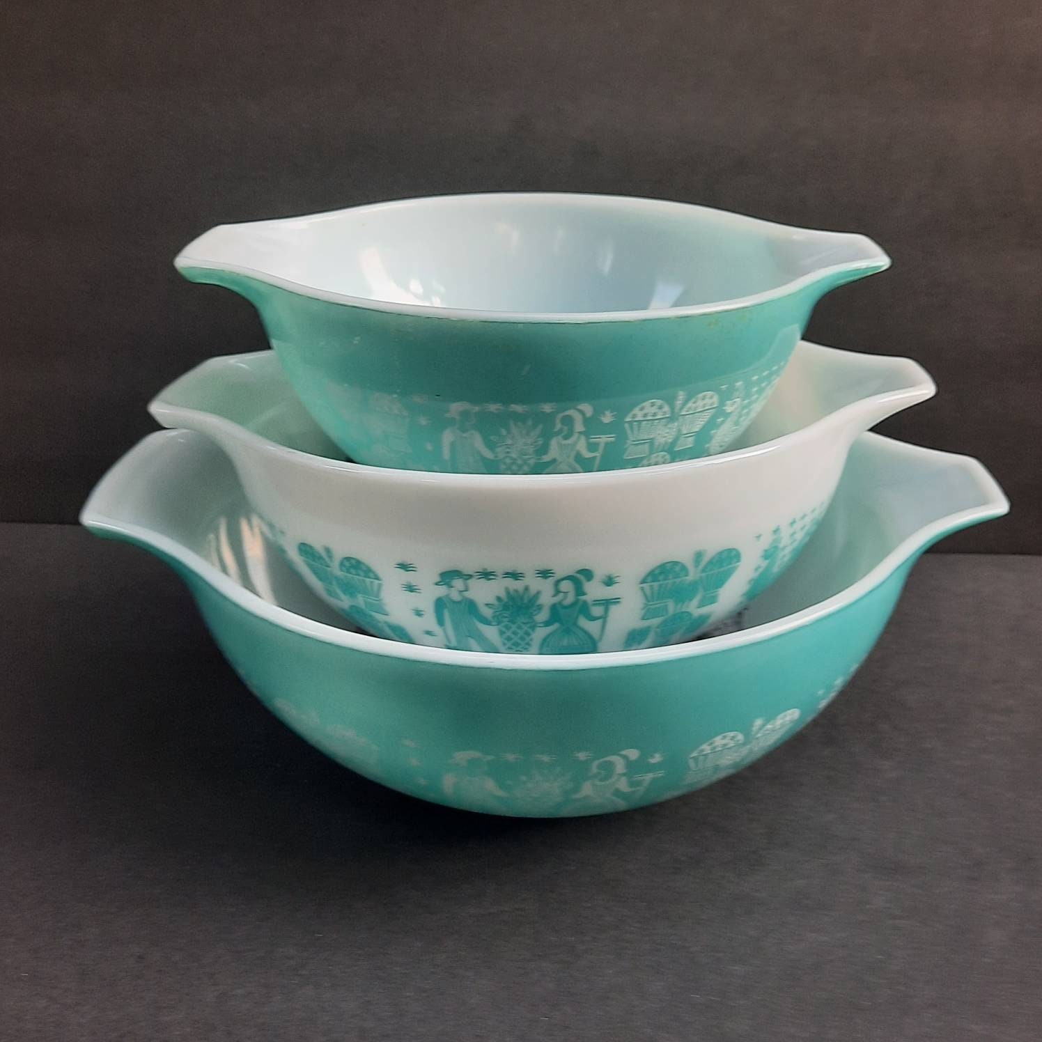 Vintage 1959 Butterprint Pyrex Casserole Dish Blue Amish Bowl Etsy Canada