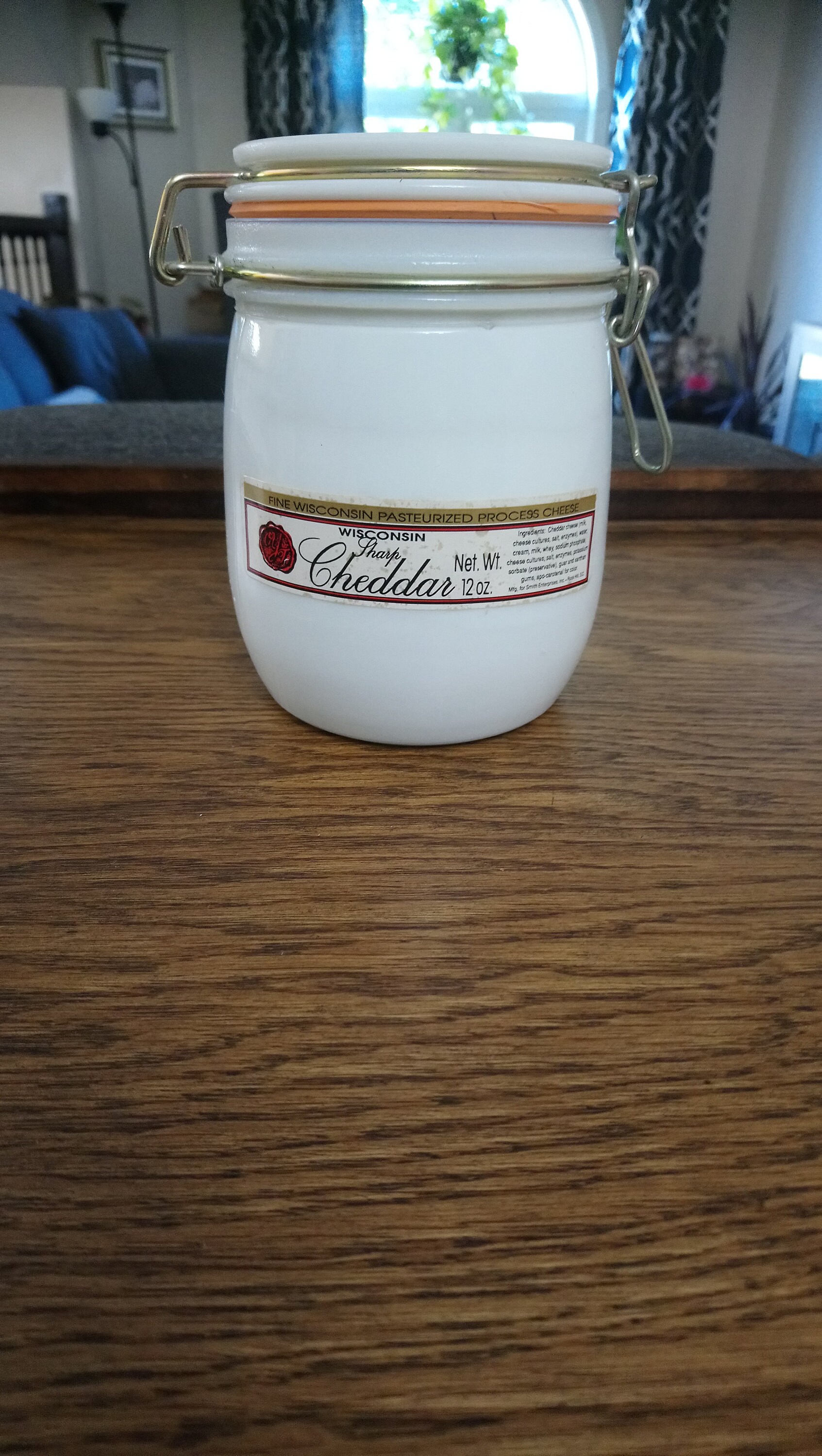 Vintage Wisconsin Sharp Cheddar Cheese Jar Etsy