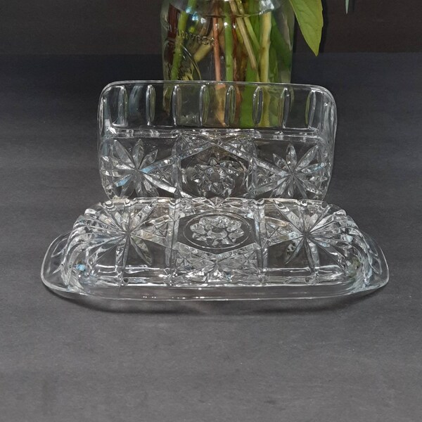 Glass Butter Dish Etsy