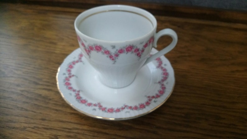 Vintage JLMenau Teacup and Saucer Made Germany Democratic Republic