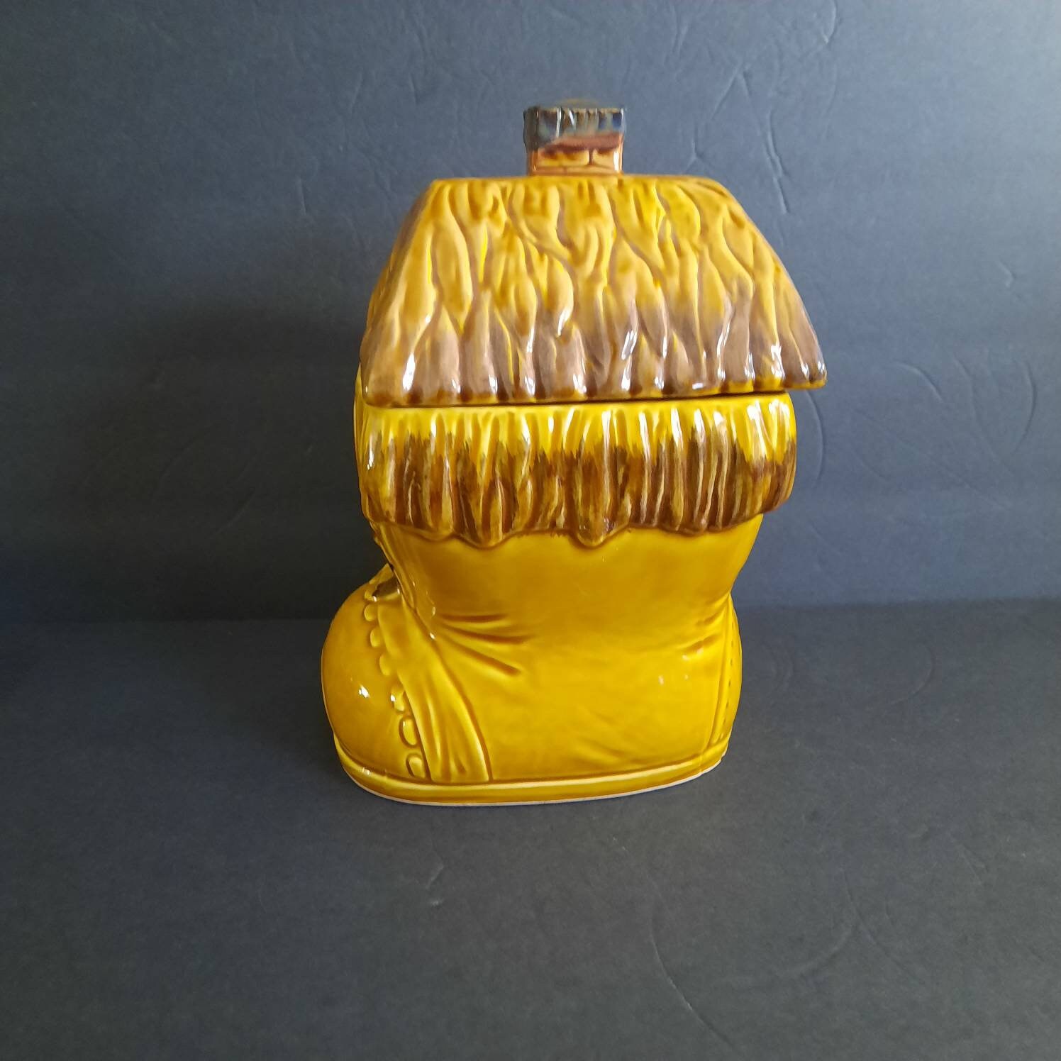 Vintage Ceramic Shoe House Cookie Jar Made in Japan Boot Etsy