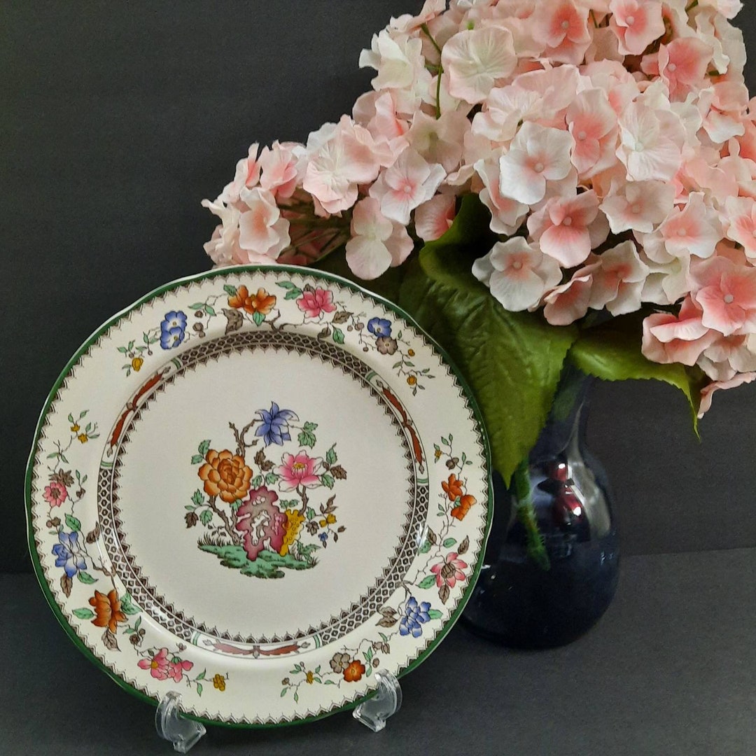 Vintage Plate, Spode England, 2/9253, Chinese Rose, From a Spode Design ...
