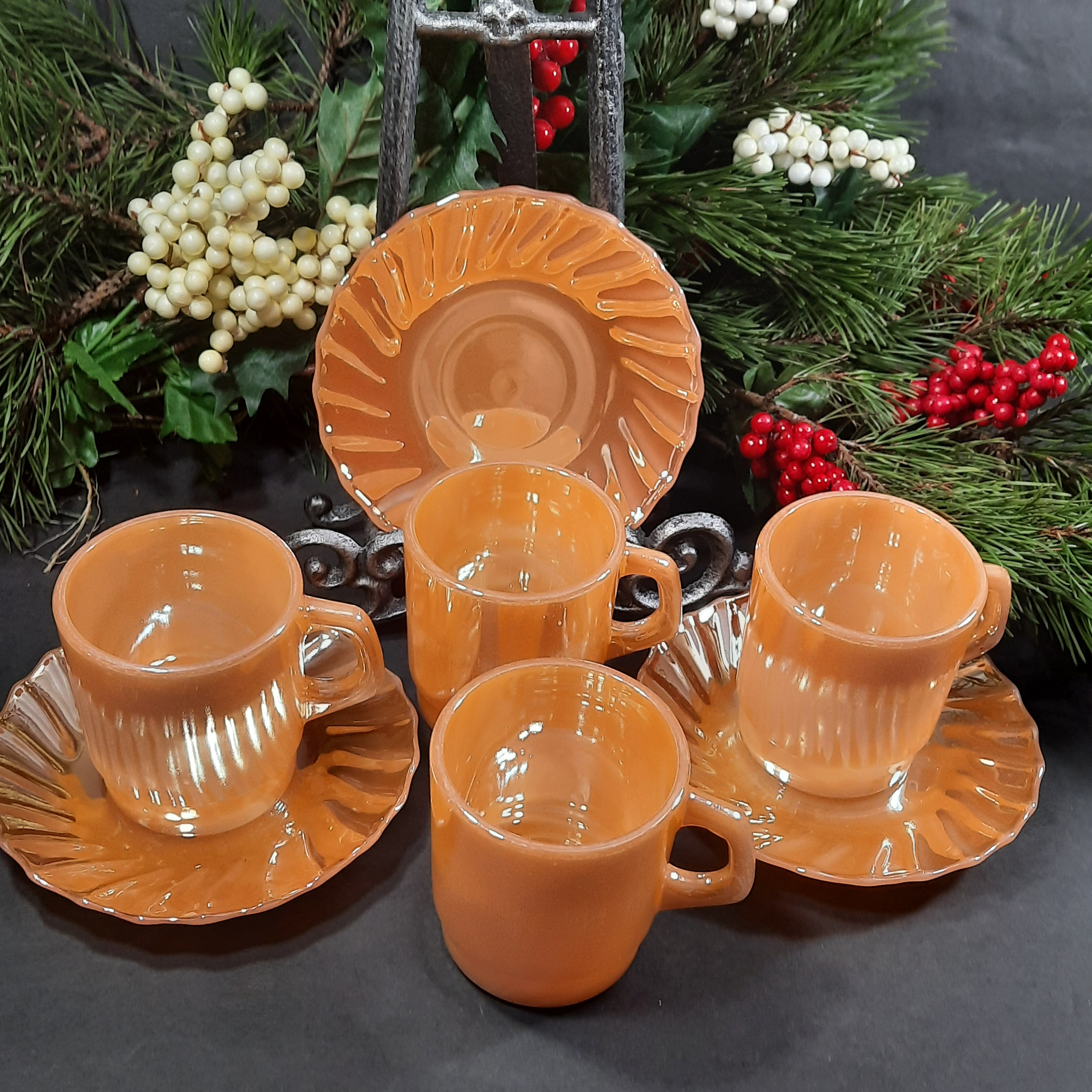 Vajilla naranja antigua sales