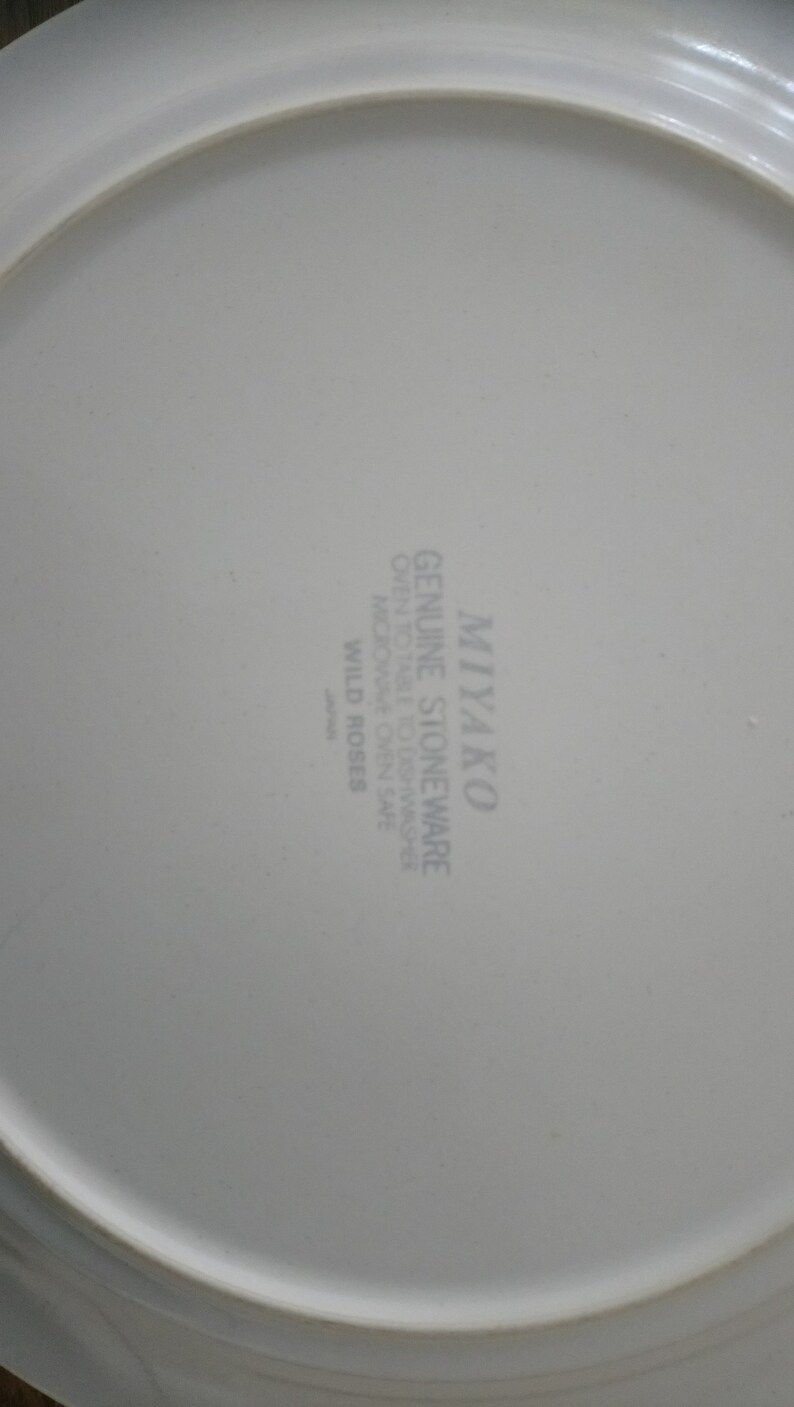 Made in Japan 5 pcs. Miyako Dinner Plates Dishwasher Stoneware Oven-To-Tableware Microwave Safe
