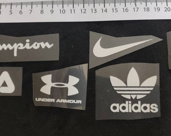 Iron On Hot Fix Transfer Various Brands puma fila champion nike adidas jordan