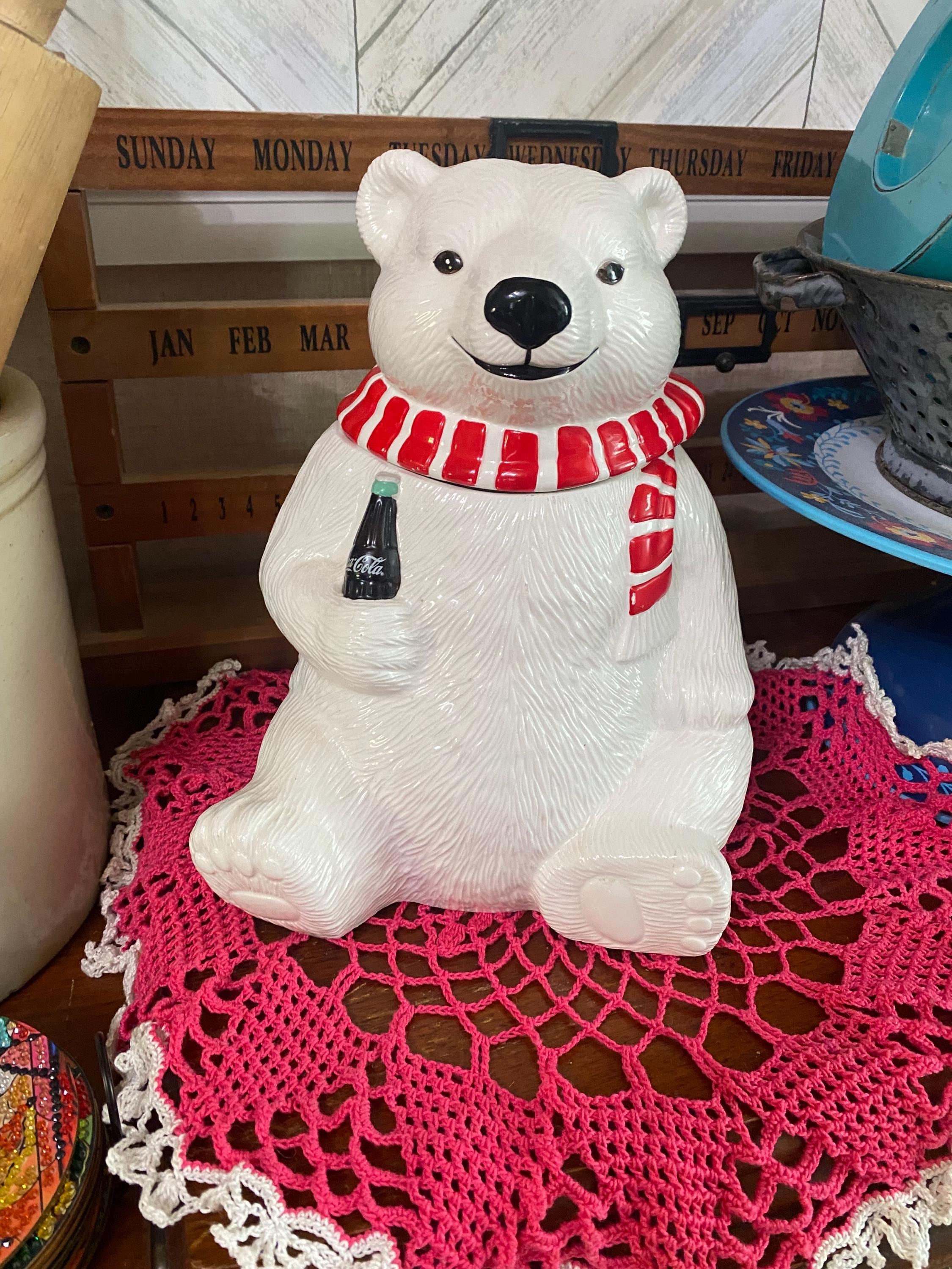 Polar Bear Coca Cola Cookie Jar - Etsy