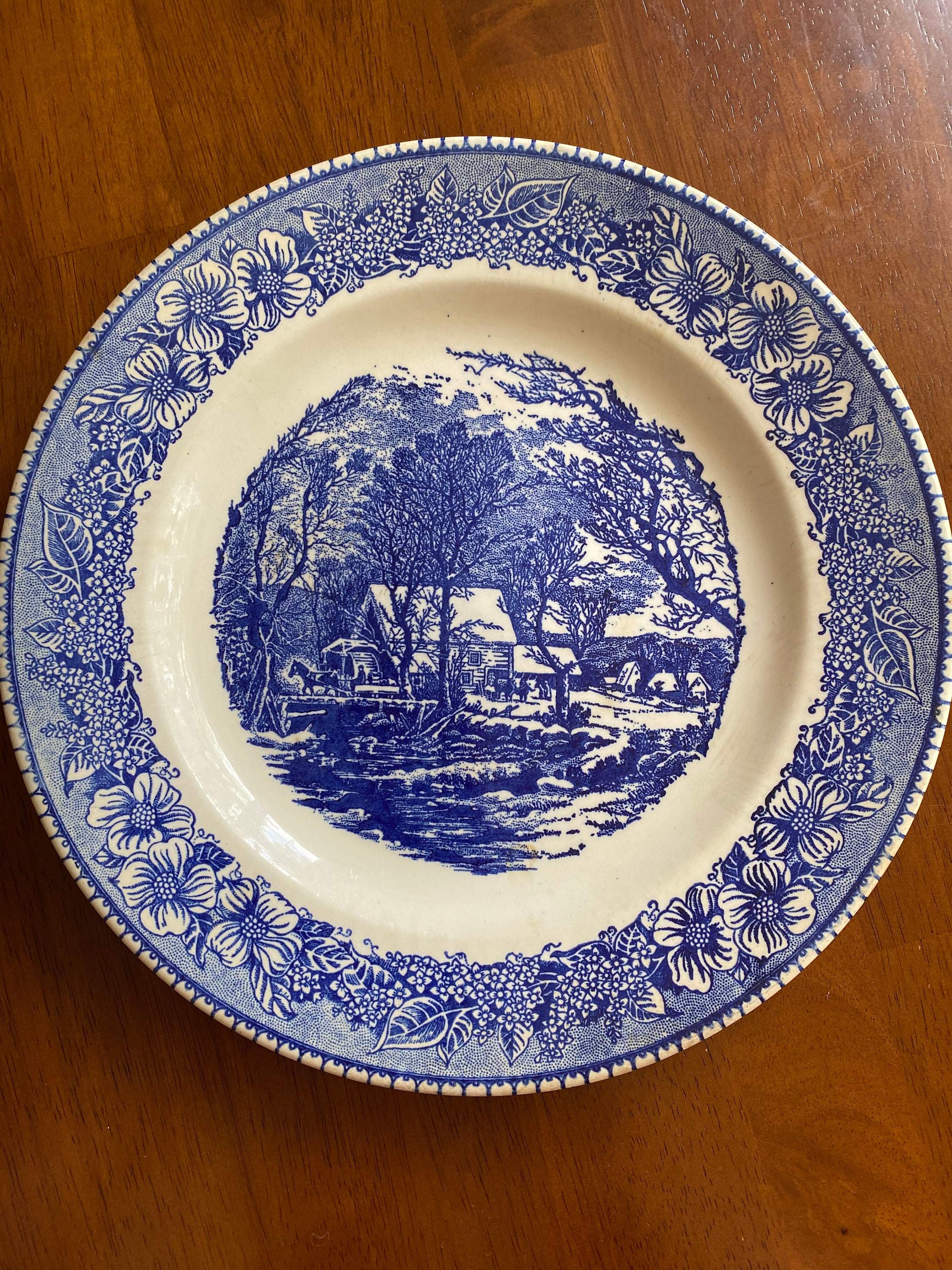 Antique Cavalier Ironstone Royal China Cabin Scene Etsy