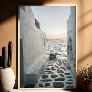 Mykonos Greece Alleyway Photo