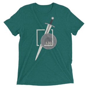 I.33 Sword and Buckler Unisex Tri-blend HEMA T-shirt