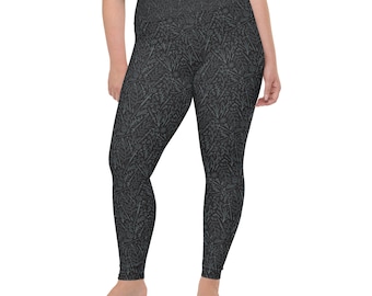 Black Athena's Flourish HEMA Plus Size Leggings