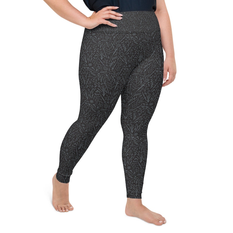 Black Athena/'s Flourish HEMA Plus Size Leggings