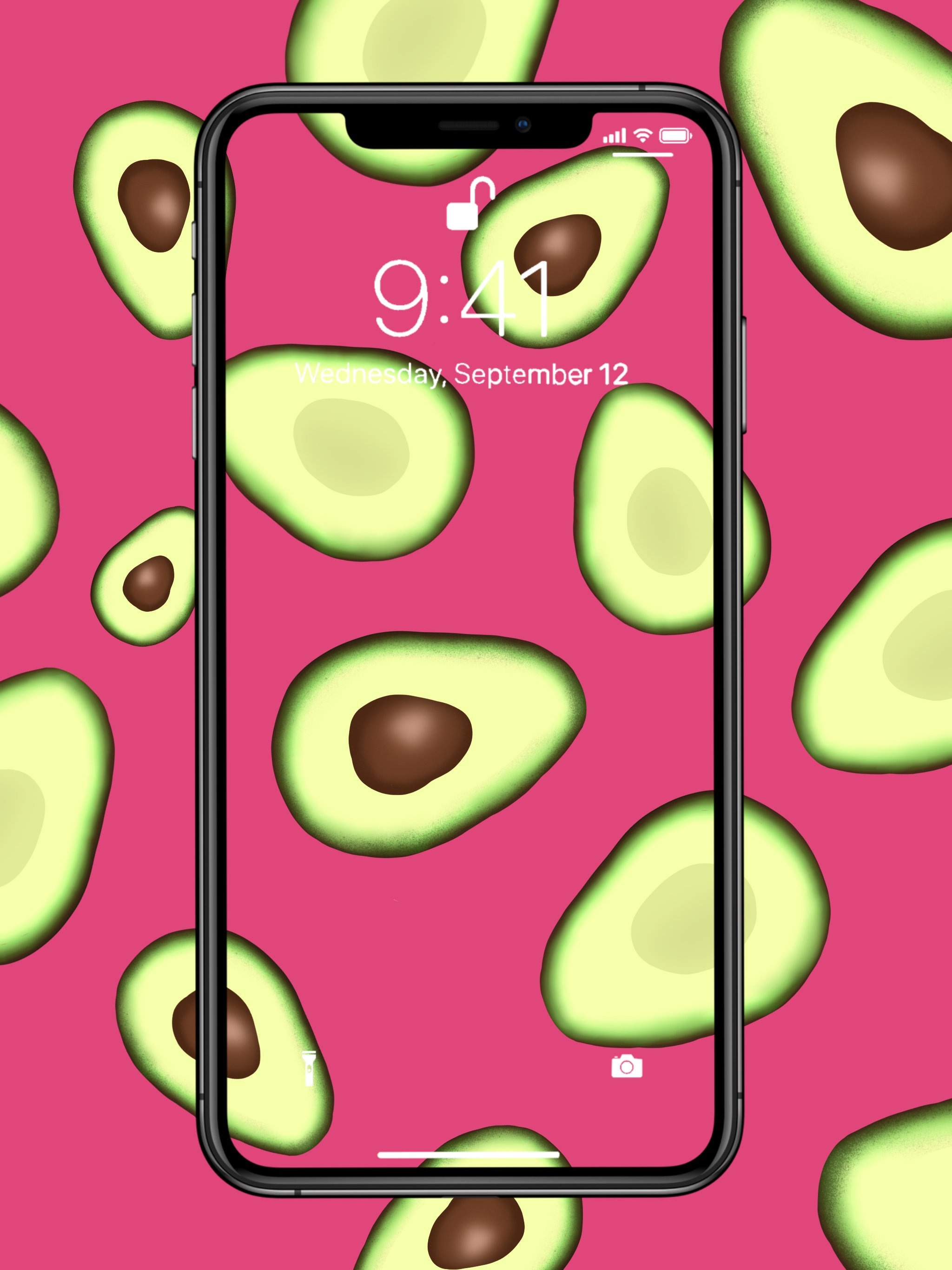 Avocado Wallpaper - Etsy New Zealand