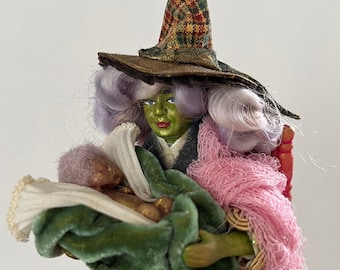 1:12 Miniature witch ooak doll