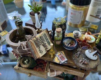 魔女のテーブルミニチュア 1:12 - Etsy 日本