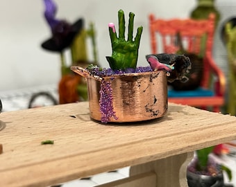 1:12 copper witch cauldron