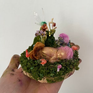 Miniature Fairy baby diorama