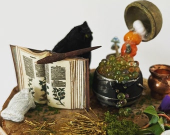 Cauldron miniature scene