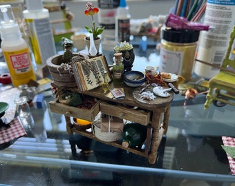 Witches Table Miniature 1:12