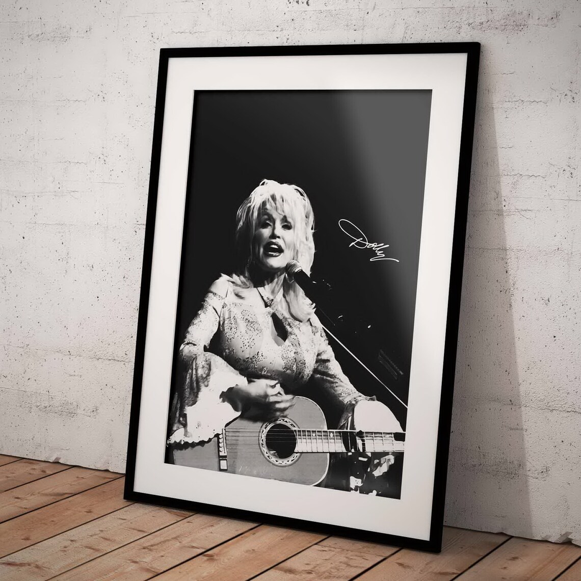 Dolly Parton Poster With Signature Star Singer Art Print Country Music ...