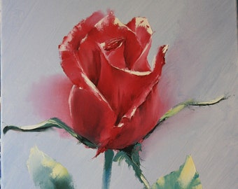 Oil painting on canvas "Rose"