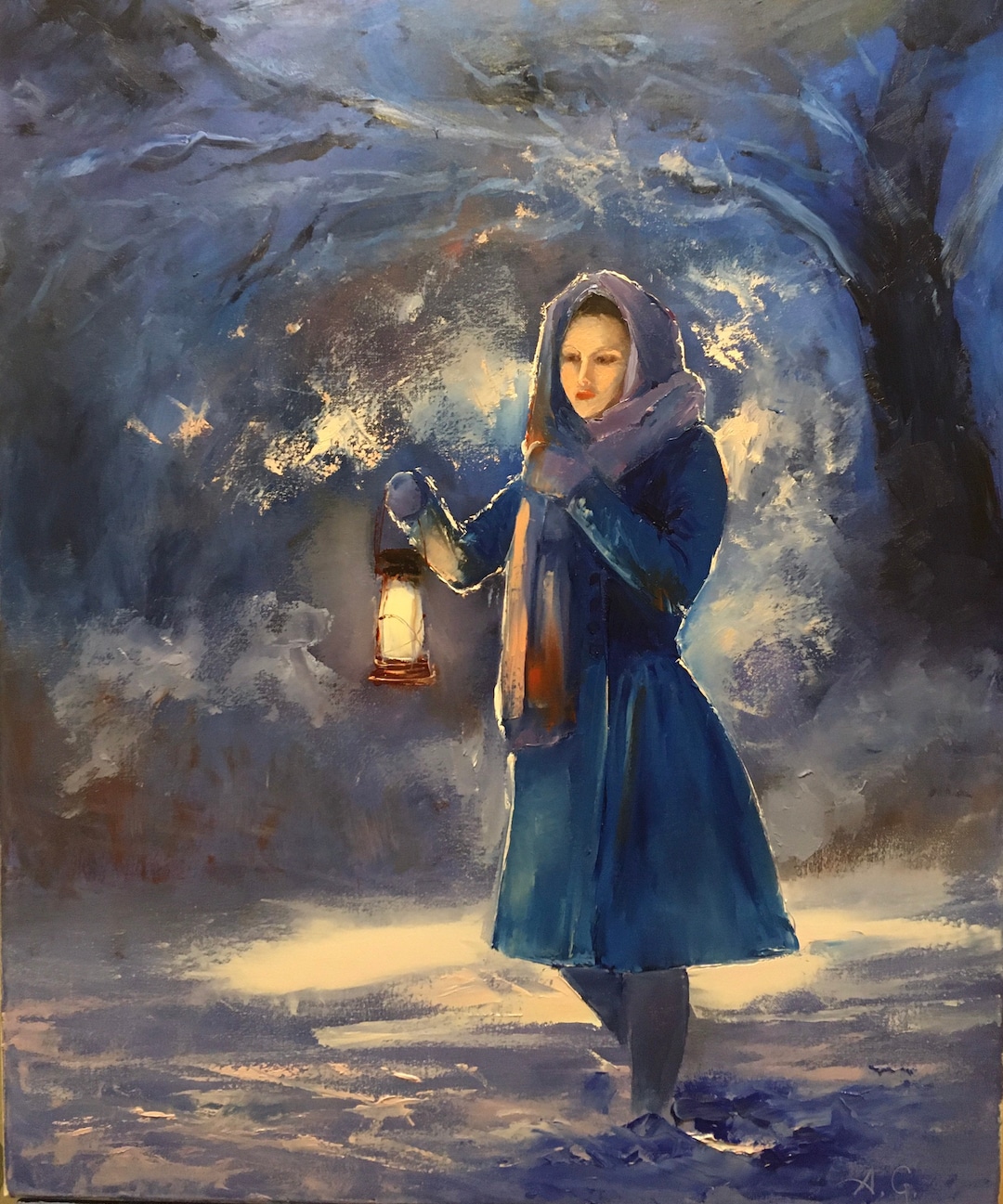 白昼夢 P8 油彩画 人物画 oil painting art 白昼夢 P8 油彩画 人物画 oil painting art - メルカリ
