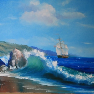 Original oilpainting seascape 50x70cm