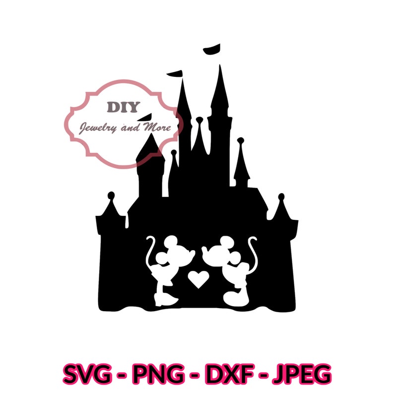 Download Disney castle SVG Mickey and Minnie SVG Disney love svg | Etsy