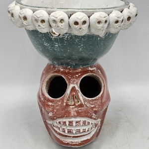 Miquiztli~Death~Copal burner~Resin Burner~ Ceremonial Incense Burner