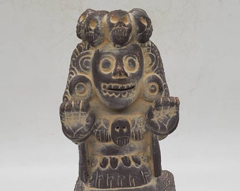 History Aztec Maya Artifact Carved Tezcatlipoca Sculpture Statue