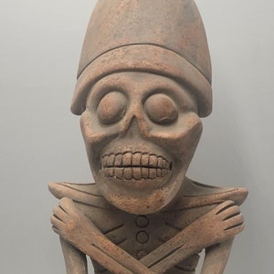 Mictlantecuhtli~Death~Ceremonial Sculpture Replica from Mexico~La Venta Veracruz~