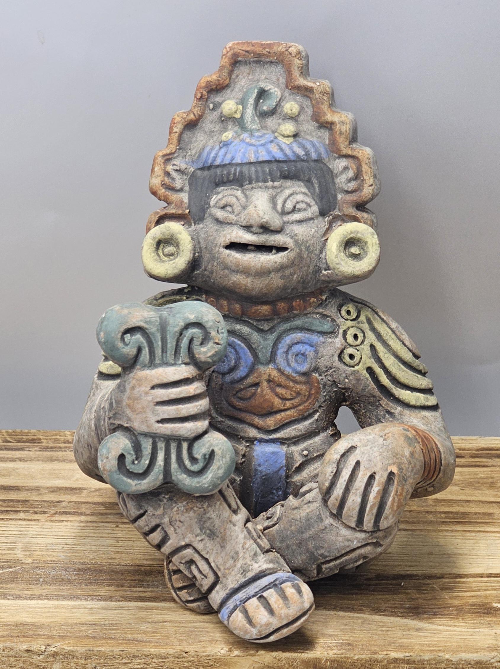 Xochipilli~art and Dance~aztec~mexica~replica~small~travel Altar