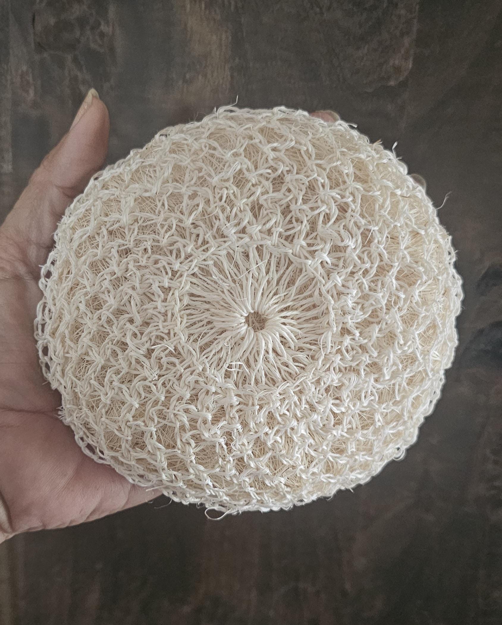 Large Ixtle Agave Scrubber-100% natural fiber~Maguey fiber~ Vegan scrubber