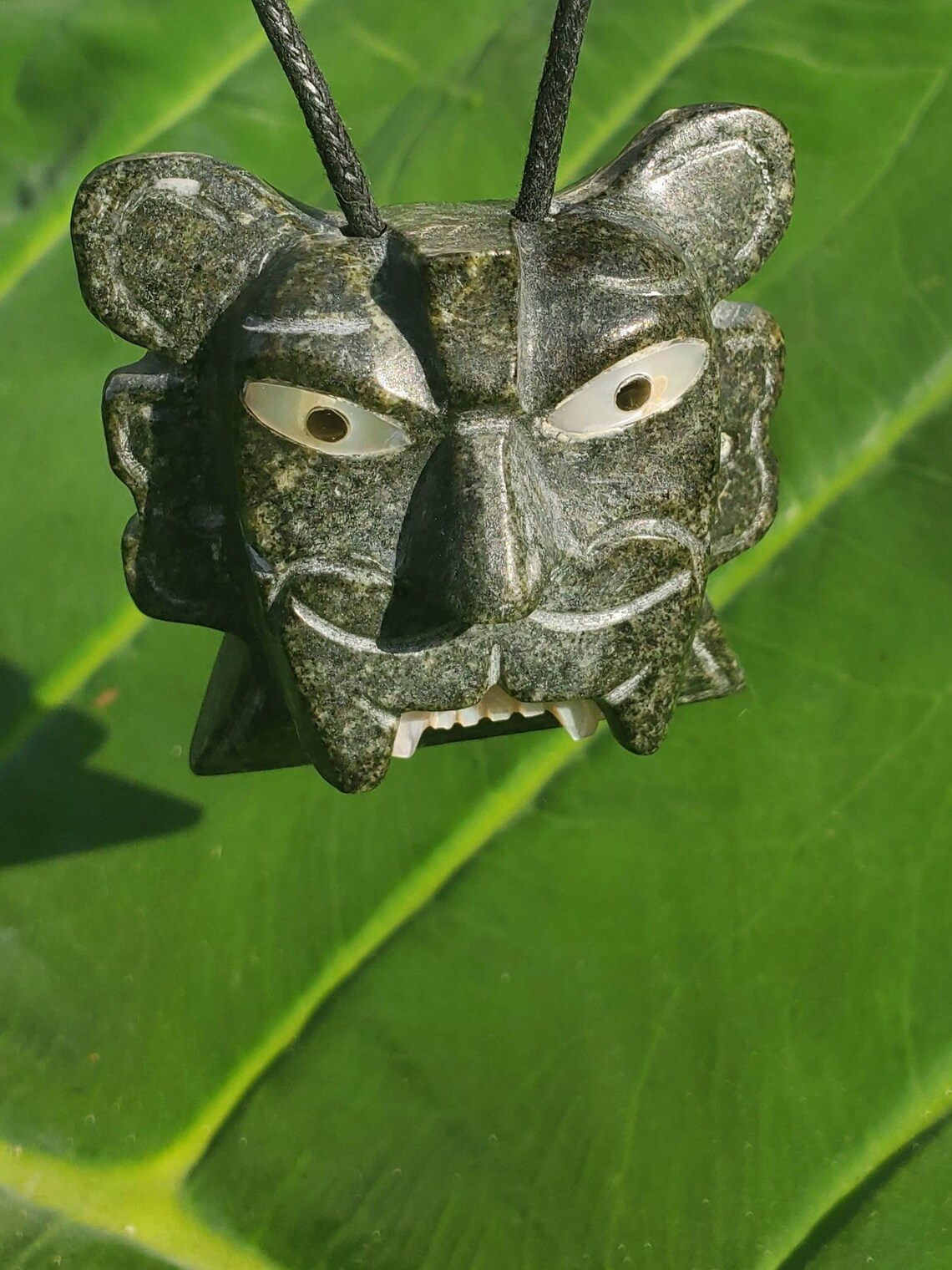 Jade Stone Mask Etsy